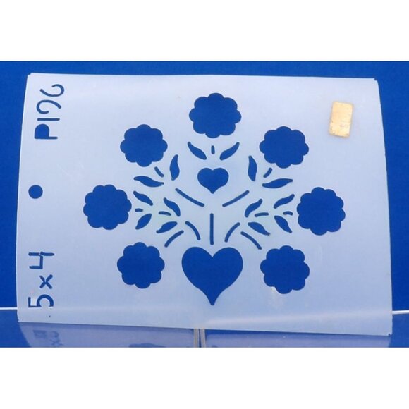 Assorted Craft Stencils Set Of 8- Includes 3 NOS Wangs International Inc. Heart - Picture 6 of 7